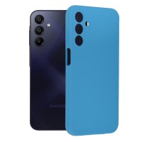 Techsuit Color Silicone Back Cover voor Samsung Galaxy A15 4G/5G - Blauw