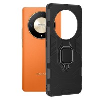 Techsuit Shield Silicone Back Cover voor HONOR Magic6 Lite - Zwart