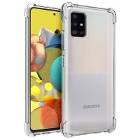 Techsuit Shockproof Back Cover hoesje voor Samsung Galaxy A51 4G/5G - Transparant