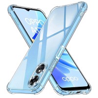 Techsuit Shockproof Back Cover hoesje voor Oppo A17 - Transparant