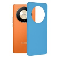 Techsuit Color Silicone Back Cover voor HONOR Magic6 Lite - Blauw