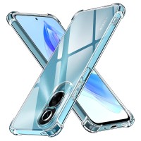 Techsuit Shockproof Back Cover hoesje voor HONOR 90 Lite - Transparant