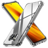 Techsuit Shockproof Back Cover hoesje voor Xiaomi Poco X3 / X3 Pro / X3 NFC - Transparant
