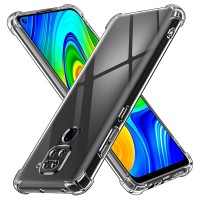 Techsuit Shockproof Back Cover hoesje voor Xiaomi Redmi Note 9 - Transparant