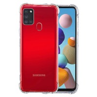 Techsuit Shockproof Back Cover hoesje voor Samsung Galaxy A21s - Transparant