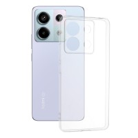 Techsuit Clear Silicone Back Cover voor Xiaomi Redmi Note 13 Pro 5G / Xiaomi Poco X6 - Transparant