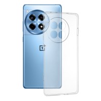 Techsuit Clear Silicone Back Cover voor OnePlus 12R - Transparant
