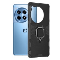 Techsuit Shield Silicone Back Cover voor OnePlus 12R - Zwart