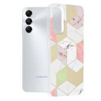 Techsuit Marble Back Cover voor Samsung Galaxy A05s - Purple Hex