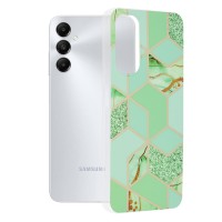 Techsuit Marble Back Cover voor Samsung Galaxy A05s - Green Hex