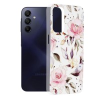 Techsuit Marble Back Cover voor Samsung Galaxy A15 4G/5G - Chloe White