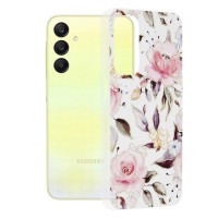 Techsuit Marble Back Cover voor Samsung Galaxy A25 - Chloe White