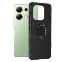 Techsuit Shield Silicone Back Cover voor Xiaomi Redmi Note 13 4G - Zwart