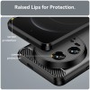 Techsuit Carbon Silicone Back Cover voor Xiaomi 14 Ultra - Zwart