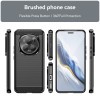 Techsuit Carbon Silicone Back Cover voor HONOR Magic6 Pro - Zwart