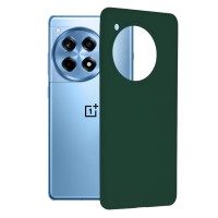 Techsuit Color Silicone Back Cover voor OnePlus 12R - Groen