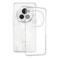Techsuit Clear Silicone Back Cover voor HONOR Magic6 Pro - Transparant