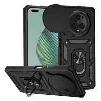 Techsuit Camshield Back Cover voor HONOR Magic5 Pro - Zwart