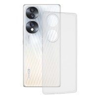 Techsuit Clear Silicone Back Cover voor HONOR 70 - Transparant