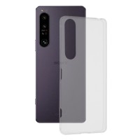 Techsuit Clear Silicone Back Cover voor Sony Xperia 1 IV - Transparant