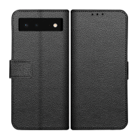 Just in Case Classic Wallet Case voor Google Pixel 6a - Zwart