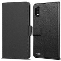 Just in Case Classic Wallet Case voor LG K22 - Zwart