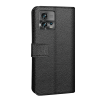 Just in Case Classic Wallet Case voor Motorola Edge 30 Fusion - Zwart
