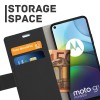 Just in Case Classic Wallet Case voor Motorola Moto G9 Power - Zwart
