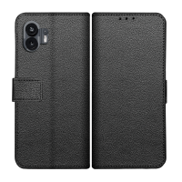 Just in Case Classic Wallet Case voor Nothing Phone (2) - Zwart