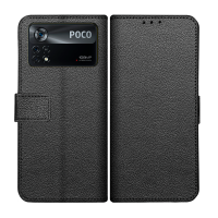 Just in Case Classic Wallet Case voor Xiaomi Poco X4 Pro 5G - Zwart