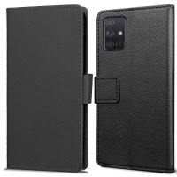 Just in Case Classic Wallet Case voor Samsung Galaxy M51 - Zwart