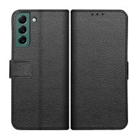 Just in Case Classic Wallet Case voor Samsung Galaxy S22 Plus - Zwart