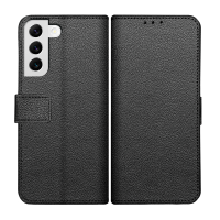 Just in Case Classic Wallet Case voor Samsung Galaxy S22 - Zwart