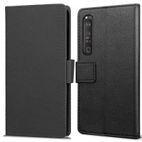 Just in Case Classic Wallet Case voor Sony Xperia 1 III - Zwart
