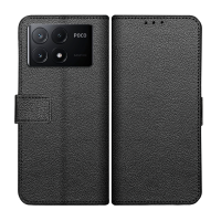 Just in Case Classic Wallet Case voor Xiaomi Poco X6 Pro - Zwart