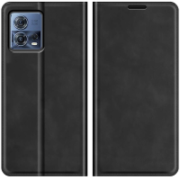 Just in Case Wallet Case Magnetic voor Motorola Edge 30 Fusion - Zwart