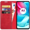 Just in Case Wallet Case Magnetic voor Motorola Moto G60S - Rood