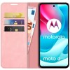 Just in Case Wallet Case Magnetic voor Motorola Moto G60S - Roze
