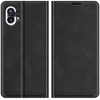 Just in Case Wallet Case Magnetic voor Nothing Phone (1) - Zwart