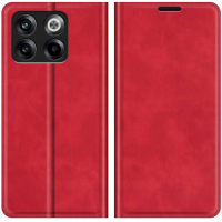 Just in Case Wallet Case Magnetic voor OnePlus 10T - Rood