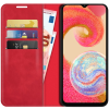 Just in Case Wallet Case Magnetic voor Samsung Galaxy A04e - Rood