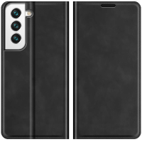 Just in Case Wallet Case Magnetic voor Samsung Galaxy S22 Plus - Zwart