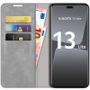 Just in Case Wallet Case Magnetic voor Xiaomi 13 Lite - Grijs