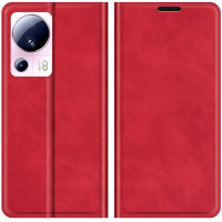 Just in Case Wallet Case Magnetic voor Xiaomi 13 Lite - Rood
