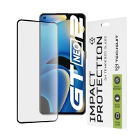 Techsuit Full Cover Impact Protection Screenprotector voor Realme GT Neo2/Neo 3T/GT2 - Zwart