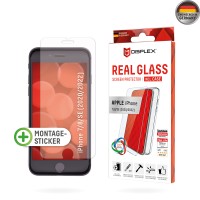 Displex Real Glass Screenprotector + Back Cover met Applicator voor Apple iPhone 6/6S/7/8 / iPhone SE 2022/2020 - Transparant