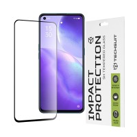 Techsuit Full Cover Impact Protection Screenprotector voor Oppo Find X3 Lite / Reno5 5G - Zwart