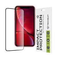 Techsuit Full Cover Impact Protection Screenprotector voor Apple iPhone 11 / iPhone XR - Zwart