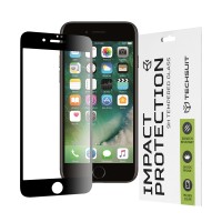 Techsuit Full Cover Impact Protection Screenprotector voor Apple iPhone 6/6S/7/8 / iPhone SE 2022/2020 - Zwart