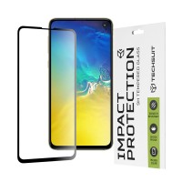 Techsuit Full Cover Impact Protection Screenprotector voor Samsung Galaxy S10e - Zwart